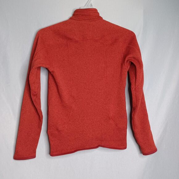 Patagonia Better Sweater Pullover Mens Small Orange 1/4 Zip Fleece Jacket - Picture 2 of 16